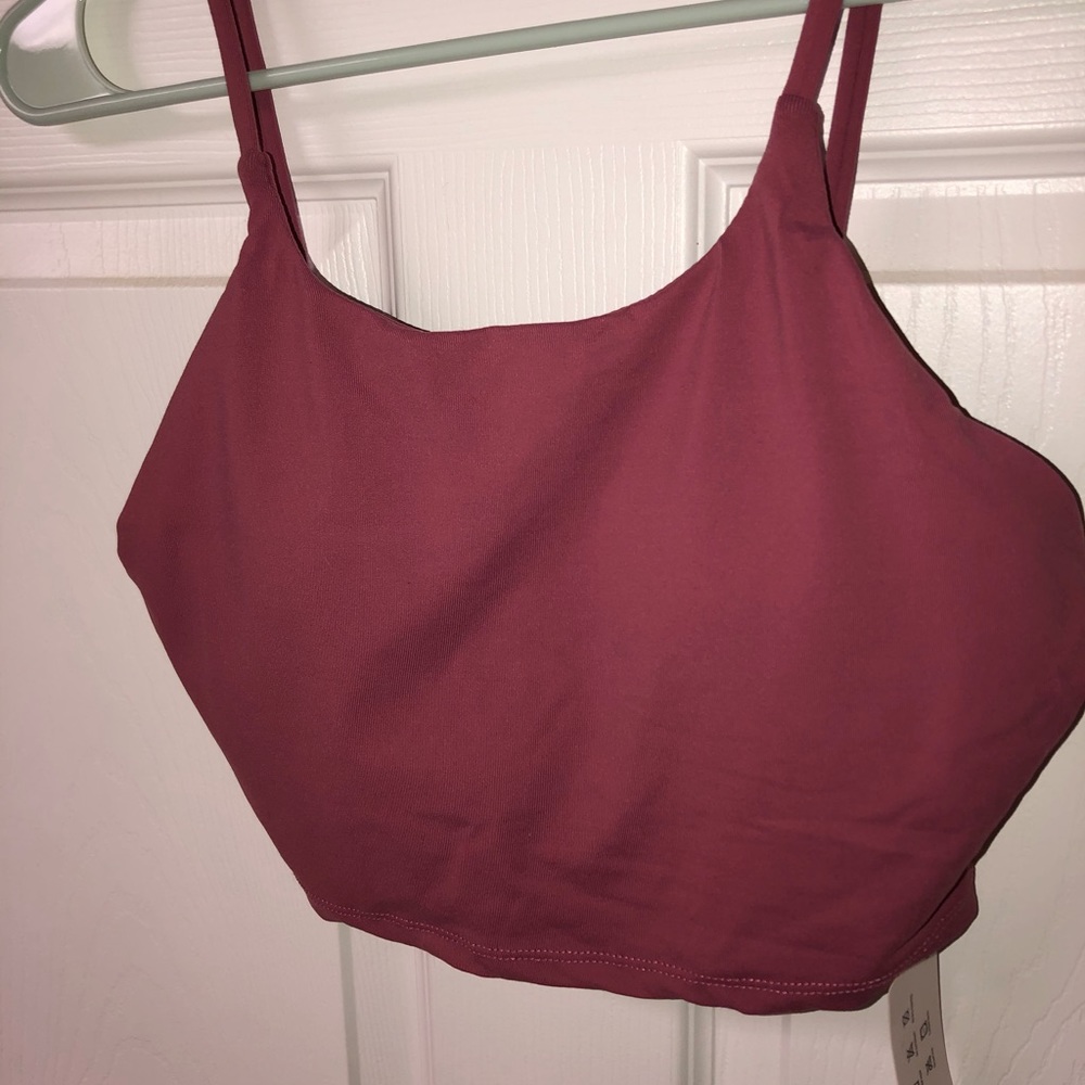 Padded women’s workout tank top
